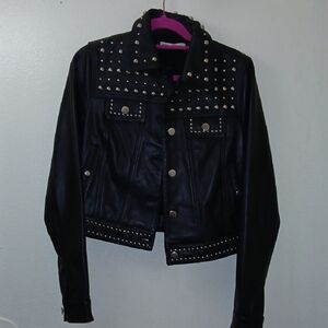 Rebecca Minkoff Black Studded Leather Jacket
